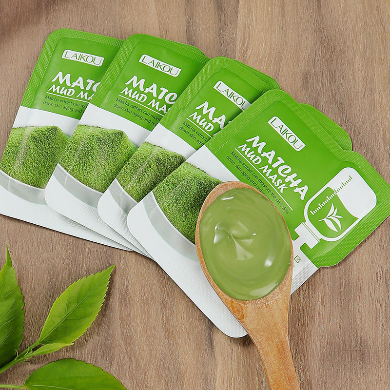 Matcha Green Clay Mask Pack 5g 12 packs, Moisturizing And Moisturizing