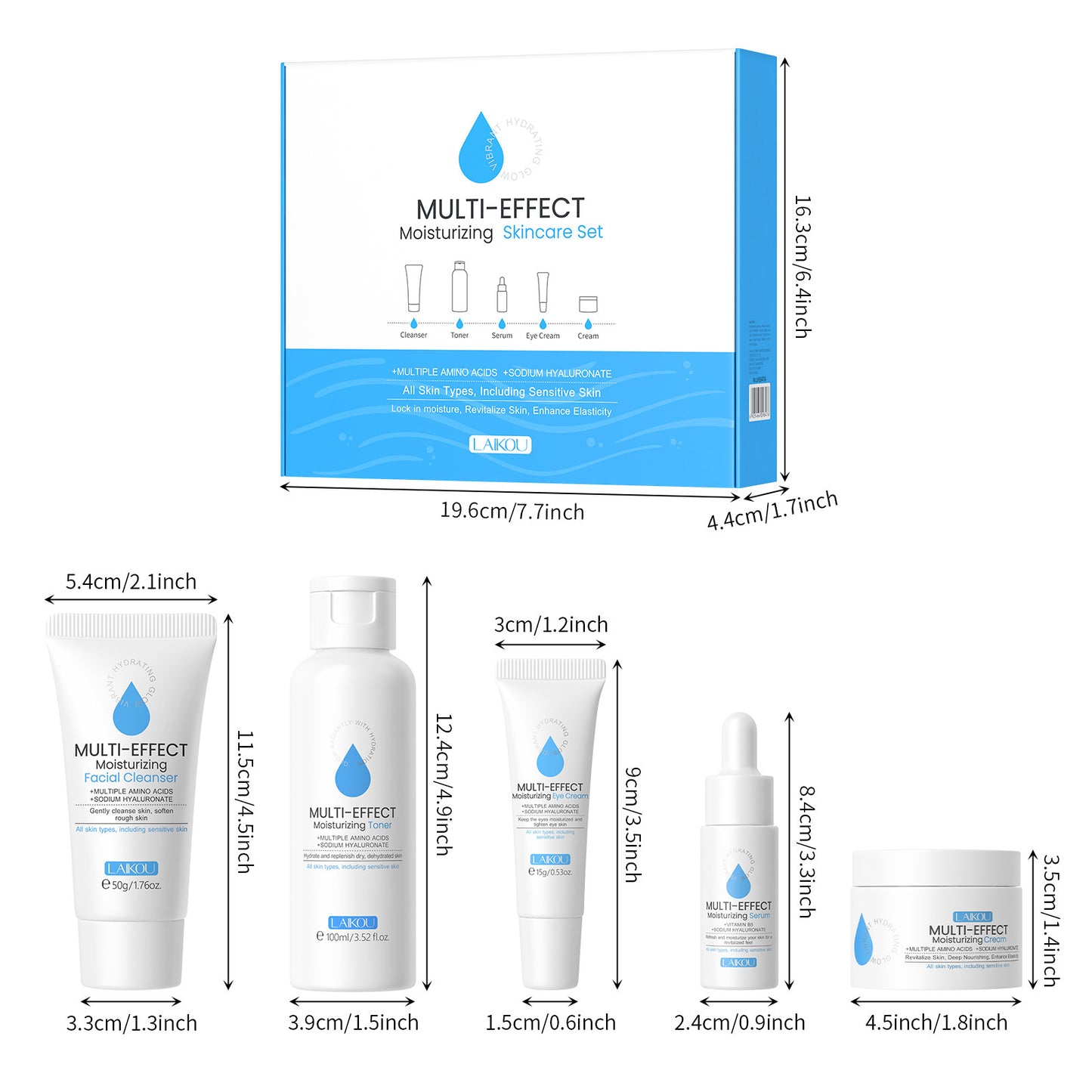 Hydrating Five-piece Facial Care